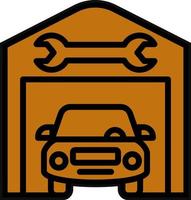 Service Station Vector Icon Design