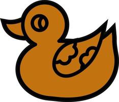 Duck Toy Vector Icon Design