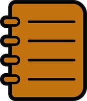 Notebook Vector Icon Design