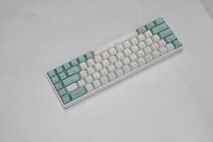 Keyboard photo with white background