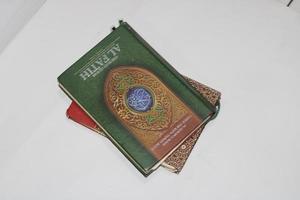 photo of quran with white background