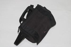 Photo of a black bag on a white background