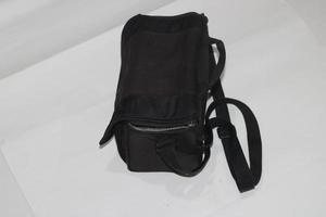 Photo of a black bag on a white background