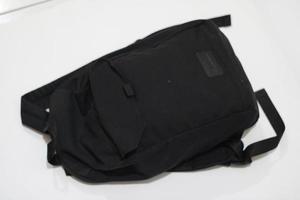 Photo of a black bag on a white background