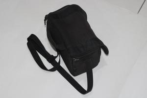 Photo of a black bag on a white background