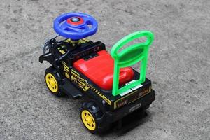 Colorful children's toy truck photo