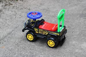 Colorful children's toy truck photo