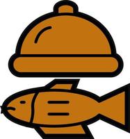 Seafood Vector Icon Design