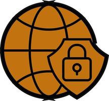 Global Security Vector Icon Design