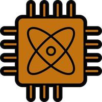 Quantum Computing Vector Icon Design