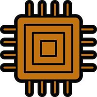 Microprocessor Vector Icon Design