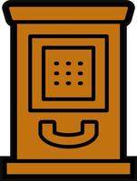 Phone Booth Vector Icon Design