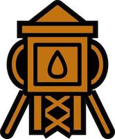 Water Tower Vector Icon Design