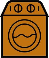 Washing Machine Vector Icon Design