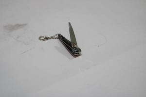 silver stainless nail clipper photo