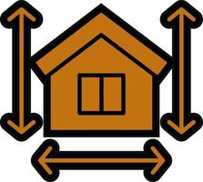 House Measurement Vector Icon Design
