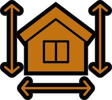 House Measurement Vector Icon Design