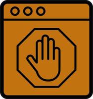 AD Blocker Vector Icon Design