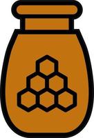 Honey Jar Vector Icon Design