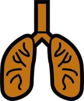 diseño de icono de vector de pulmones