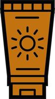 Sun Cream Vector Icon Design