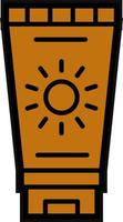 Sun Cream Vector Icon Design