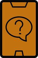 Online Question Vector Icon Design