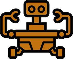 Space Robot Vector Icon Design