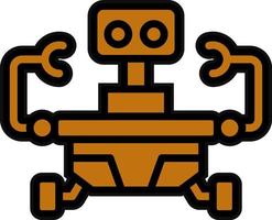 Space Robot Vector Icon Design