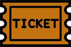 Ticket Vector Icon Design