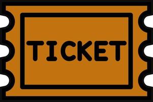 Ticket Vector Icon Design