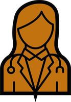 Lady Doctor Vector Icon Design