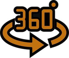 Degrees Vector Icon Design