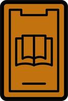 Mobile Ebook Vector Icon Design