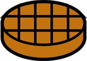 Waffle Vector Icon Design