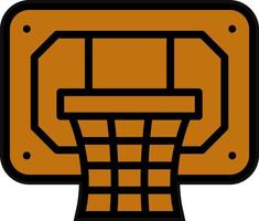 Basketball Hoop Vector Icon Design