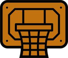 Basketball Hoop Vector Icon Design