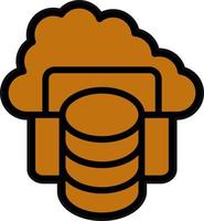 Cloud Storage Vector Icon Design