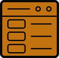 Web Layout Vector Icon Design