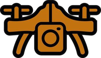 Camera Drone Vector Icon Design