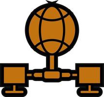 Global Network Vector Icon Design