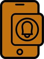 diseño de icono de vector de alarma de teléfono inteligente