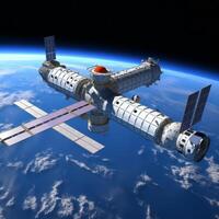 China's space station image photo