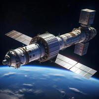 China's space station known as Tiangong Space Station HD image photo