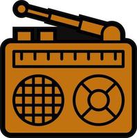 diseño de icono de vector de radio