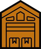 Warehouse Vector Icon Design