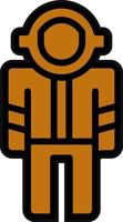 Astronaut Suit Vector Icon Design