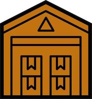 Warehouse Vector Icon Design