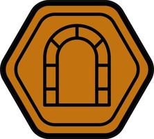 diseño de icono de vector de túnel