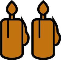 diseño de icono de vector de velas